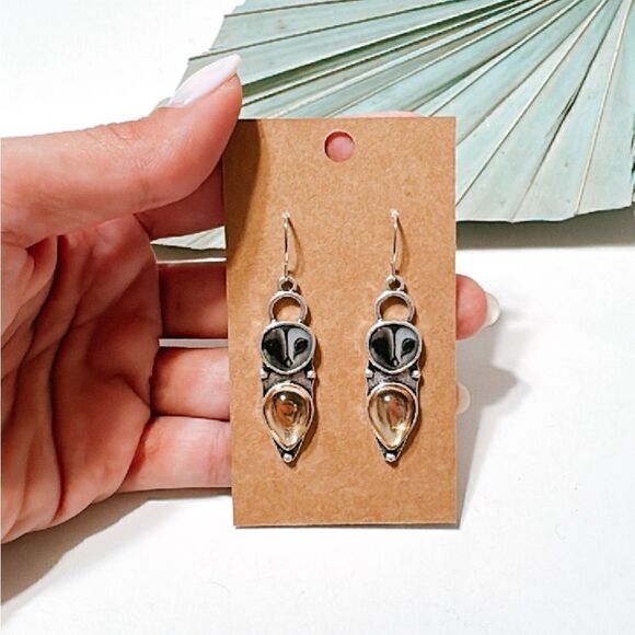 Owl earrings S665 - Picture 3 of 6